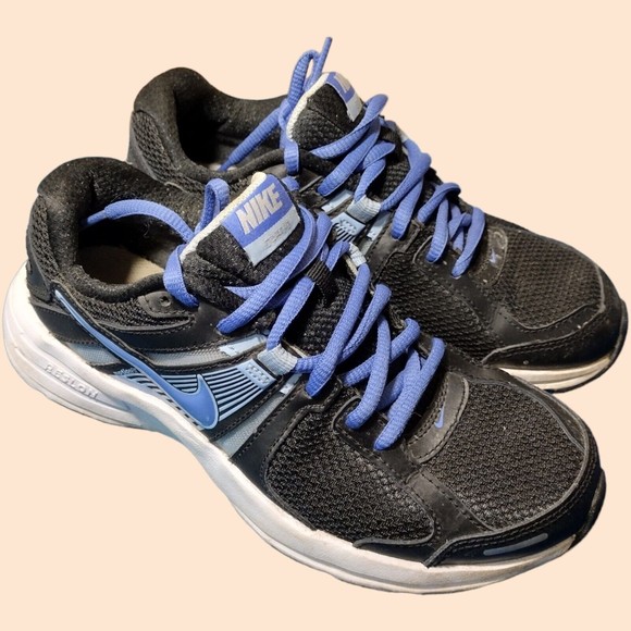Nike Dart 10 580427003 Black & Purple Lace Up Running Athletic Shoes Size US 5.5 - Picture 1 of 8